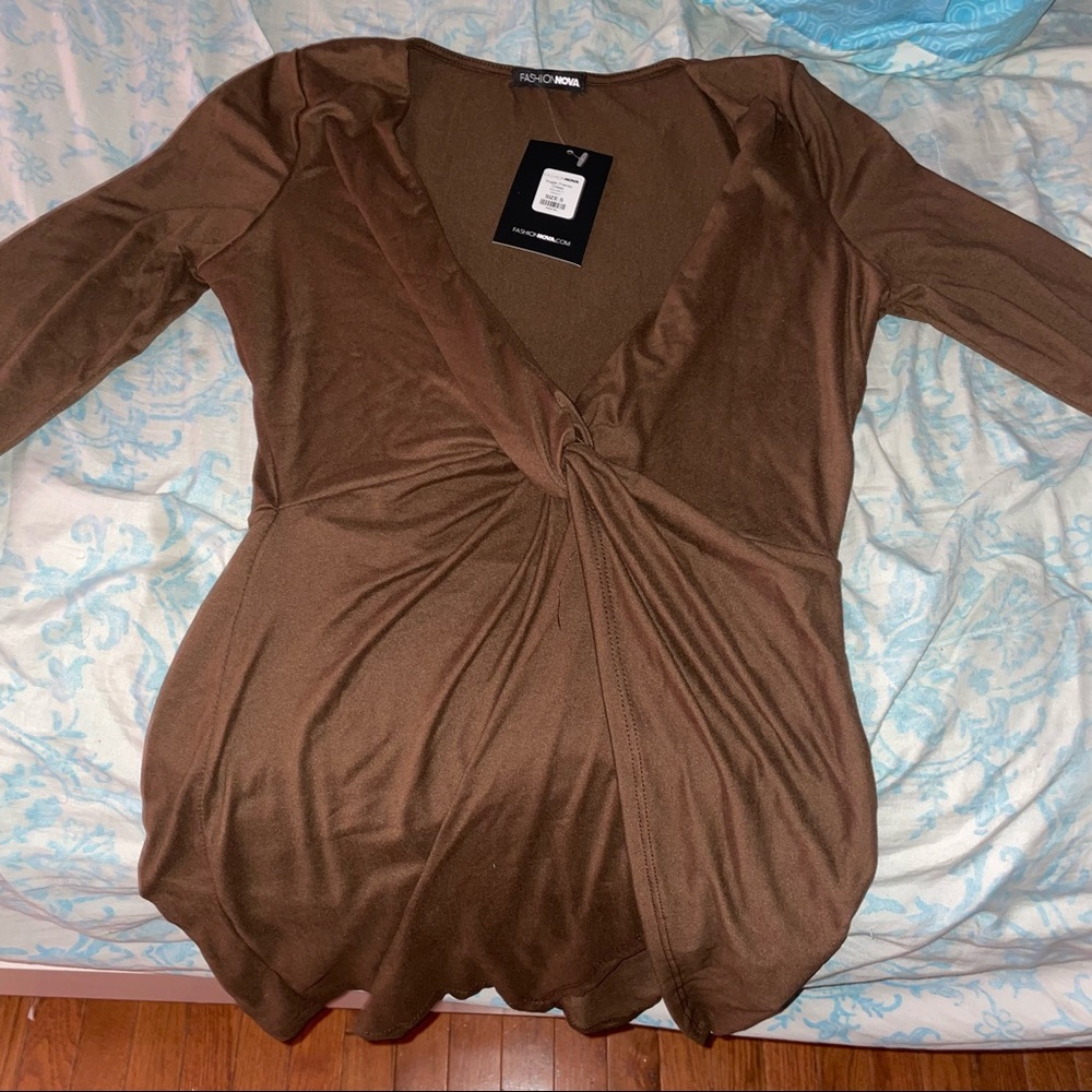 Brown Fashion Nova Dress Size Small Womens